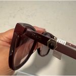 Tod's Red Wayfarer Sunglasses with Glossy Finish Photo 7