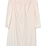Vanity Fair Vintage ‎ Robe Medium Pink Long Full Length Zip Front 70s 80s NWT Photo 0