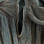 Lulus Lulu’s Dress Ailey Gold and Teal Blue Skater Dress in Sz XS EUC Prom Homecoming Photo 9