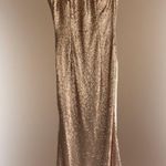 Rose gold sequin dress Pink Size 8 Photo 0