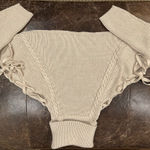 HYFVE  Crop Knit Turtleneck Sweater with Arm Tie Detail Photo 0