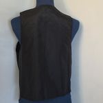 Vintage Black Lace Overlay Open Front Vest By Liz Sinclair Size undefined Photo 4