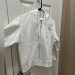 Helmut Lang  Limited Edition Zip Front Hoodie Sweatshirt Size Small white Photo 4