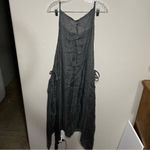 Isona Linen Designs Gray Gauze Pinafore Apron Lagenlook Asymmetrical Smock Dress Size undefined Photo 7