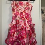 Dolls Kill  Pink Floral Mini Dress Photo 3