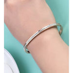 Boutique Sparkling Hinged Bangle‎ Bracelet | Yellow Gold Filled Photo 1