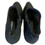 Casadei VINTAGE  BLACK AND WOVEN MESH & LEATHER BOOTIES (37) Photo 10