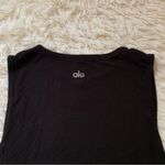 Alo Yoga  Cover Tank in Black Photo 6