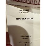 ABS Collection 100% Silk Floral Smocked Waist Dress Size 8 Purple Photo 2