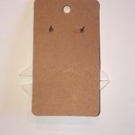 Orange and Blue Geometric Retro Boho Clay Earrings Photo 3