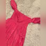 STAUD NWOT  Elio Puff-Sleeve Prairie button down midi pink dress sz 10 Photo 5