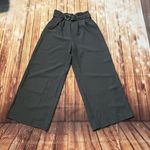 Impulsive Women’s Pinstripe High Waist Wide Leg Pull On Pants Grey Size Large Photo 0