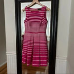 Taylor | Dresses | Taylor Cotton Jacquard Fit Flare Dress | Poshmark Size 6 Pink Photo 2