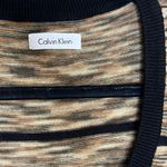 Calvin Klein  Women’s Black Bronze Marled Scoop Neck Sweater Dress - PTP 22” Photo 2