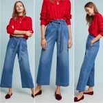 Anthropologie  Pilcro Ultra High-Rise Belted Wide Leg Jeans Paperbag Waist Sz 10 Photo 1