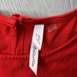 Ny Collection Professional Festive Dressy red blouse flowy top sizeL Photo 2