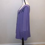 Woman Within  purple casual 1X short sleeve shirt Photo 3