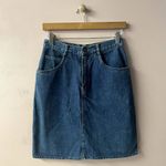 Vintage Shades Blue High Waisted Denim Skirt Size 11 EUC Photo 9