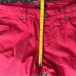 Eileen Fisher  Women’s Size 10 Watermelon Red Cotton Blend Skinny Jeans Photo 6