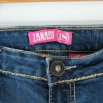 Vtg Zanadi Jeans Womens 18 (36x31.5) Blue Denim Cross Bling Embroidered Y2K Photo 4