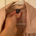 SheIn Satin Nude Button Down Photo 3