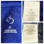 Dress Barn Tee Shirt Scoop Neck Burnout Blue White Floral Women’s Size XL Photo 4