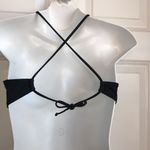 Xhilaration Crochet Halter Bikini Top Black Large Photo 1