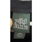 Wild Fable Y2K Womens Baby TEE Black Sz XXL Crop Top Sunflower Embroidered Chic Photo 1
