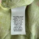 Vintage Jones New York Sport Womens Shirt XL Floral Linen Cotton Tropical Beachy Green Photo 9