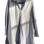 Gap  Oversized Chambray Blue Tunic Shirt Mini Dress Large Artsy Normcore Flowy Photo 0