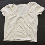 Hollister cute white  crop top  Photo 0