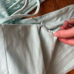 ☀️3/$25 PANN PANN mint green knit boot cut flare leg cutout tie waist pants s Photo 8