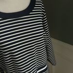 Draper James  striped persley ponte dress navy/white 1X Photo 8