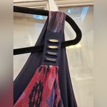 Carmen Marc Valvo Maxi Dress Watercolor Bohemian Sparkle Bead Plus Size 1X NWT Photo 4