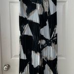 Adrienne Landau Onyx Sheer Wide Leg Pleated Pants Size Large Photo 2