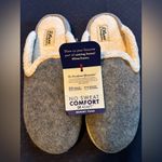 Dearfoams 🩶🩶 Gray Slippers with Cream Lining size US 9-10🩶❤️‍🔥 Photo 3