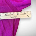 BETSEY'S BOUTIQUE SHOP Tissue Button Fuchsia Long Cardigan Med‎ | NWOT Pink Photo 7