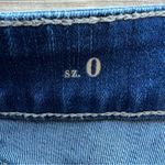 White House | Black Market  Womens The Slim Crop Embroidered Frayed Hem Jeans Sz 0 Photo 8