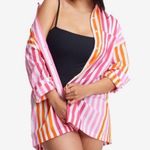 Beach Riot  Revolve Alexa Pink Sunset Stripe Swim Cover Up Summer Photo 9