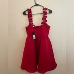 Elliatt  / Revolve Red Mini Dress with Bow Straps Photo 7
