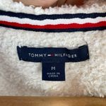 Tommy Hilfiger Hooded Fleece Cropped Pullover in White Size Medium Photo 4