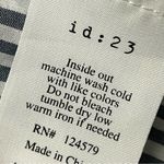 ID:23 Striped Nautical Preppy Blouse Hi Low Beach Boho nautical preppy S Cruise White Photo 7