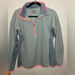 Columbia  Half Zip Fleece Pullover Gray/Pink Size Medium Photo 1