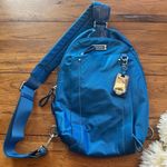 Tumi Voyageur Brive Sling Backpack Teal Nylon NWOT Blue Photo 0