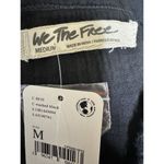 Free People  We the Free Summer Daydream Frayed Button Down Shirt Black Sz Medium Photo 8