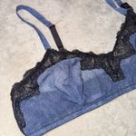 Savage X Fenty Lace Trim Denim Bralette Photo 2