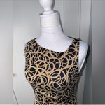 Diane Von Furstenberg Geometric Print Sleeveless Midi Dress/Size 6 Photo 2