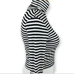 Forever 21 x Disney Mickey Striped Long Sleeve Crop Top S Black Photo 1