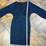 SheIn Privé Surplice Neck Lantern Sleeve Bodycon Dress XL Photo 4