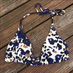 Old Navy ✨  leopard print navy triangle bikini✨ Photo 5